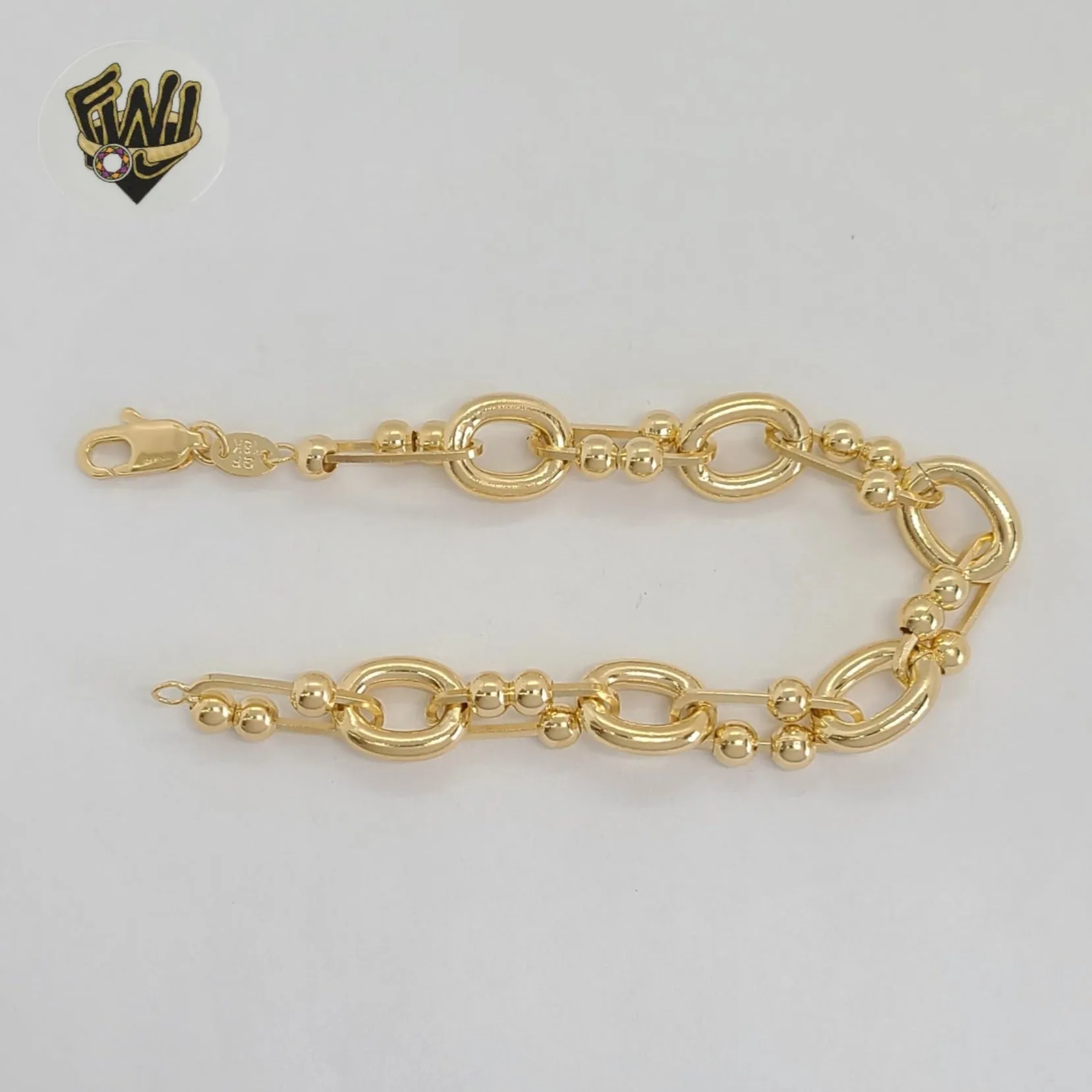 (1-0716) Gold Laminate - 11mm Alternative Link Bracelet - 7.5 - BGF