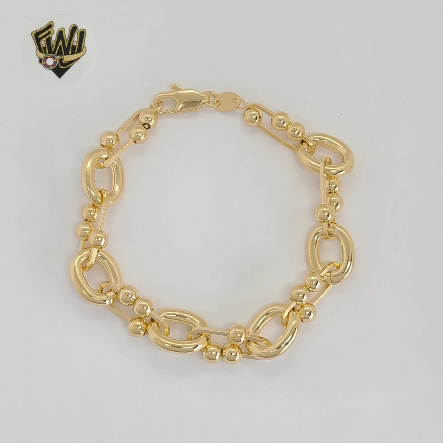 (1-0716) Gold Laminate - 11mm Alternative Link Bracelet - 7.5 - BGF