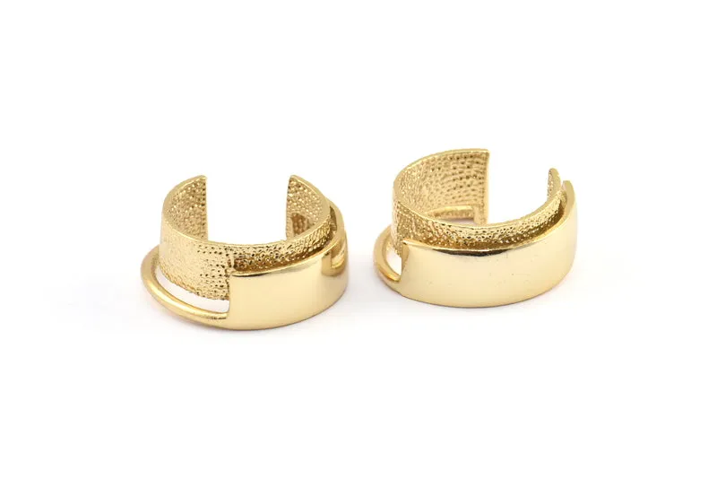 1 Gold Plated Brass Adjustable Rings N0064 Q0432