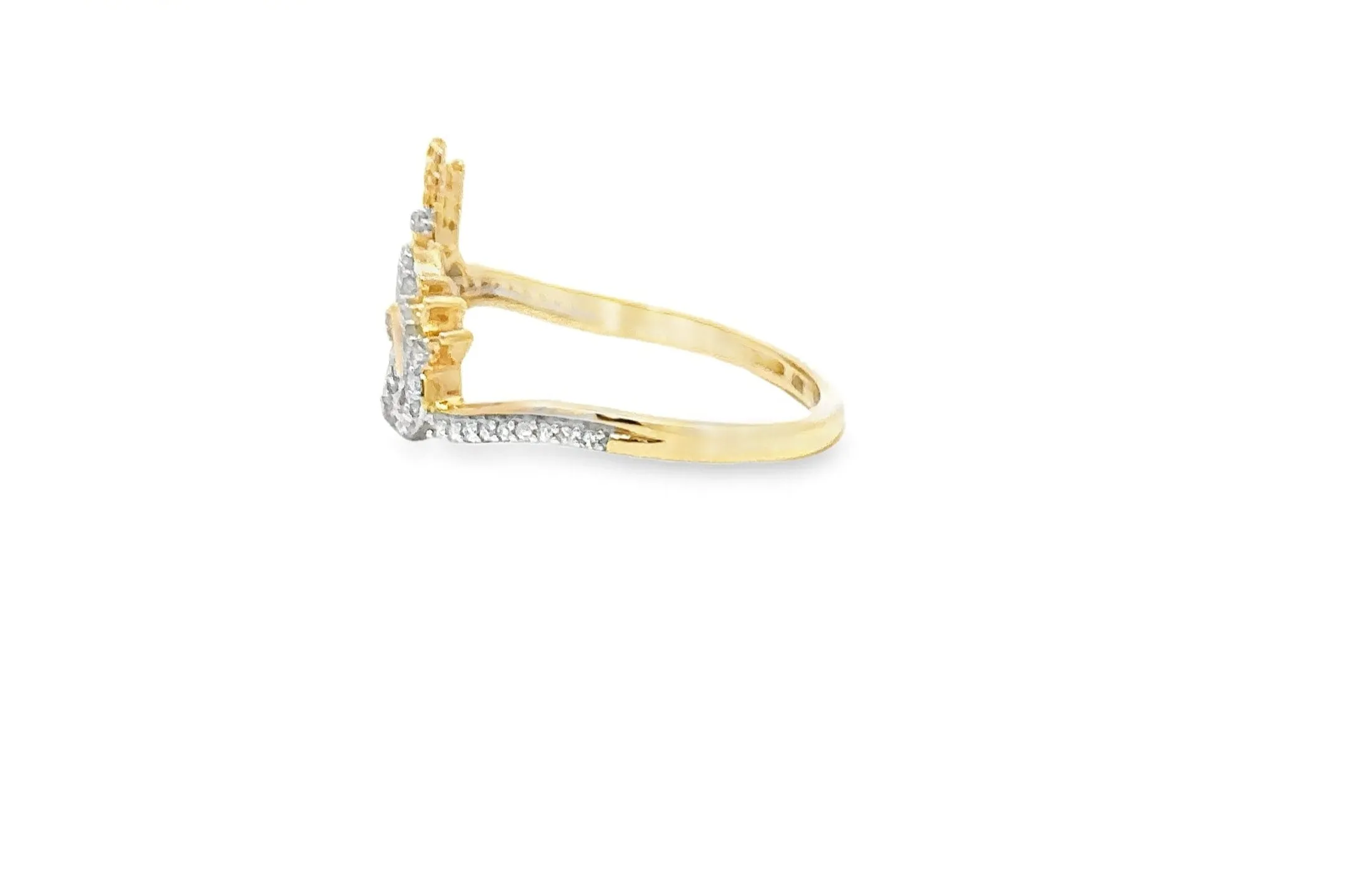 10K Gold 0.10 CTW Diamond Ring