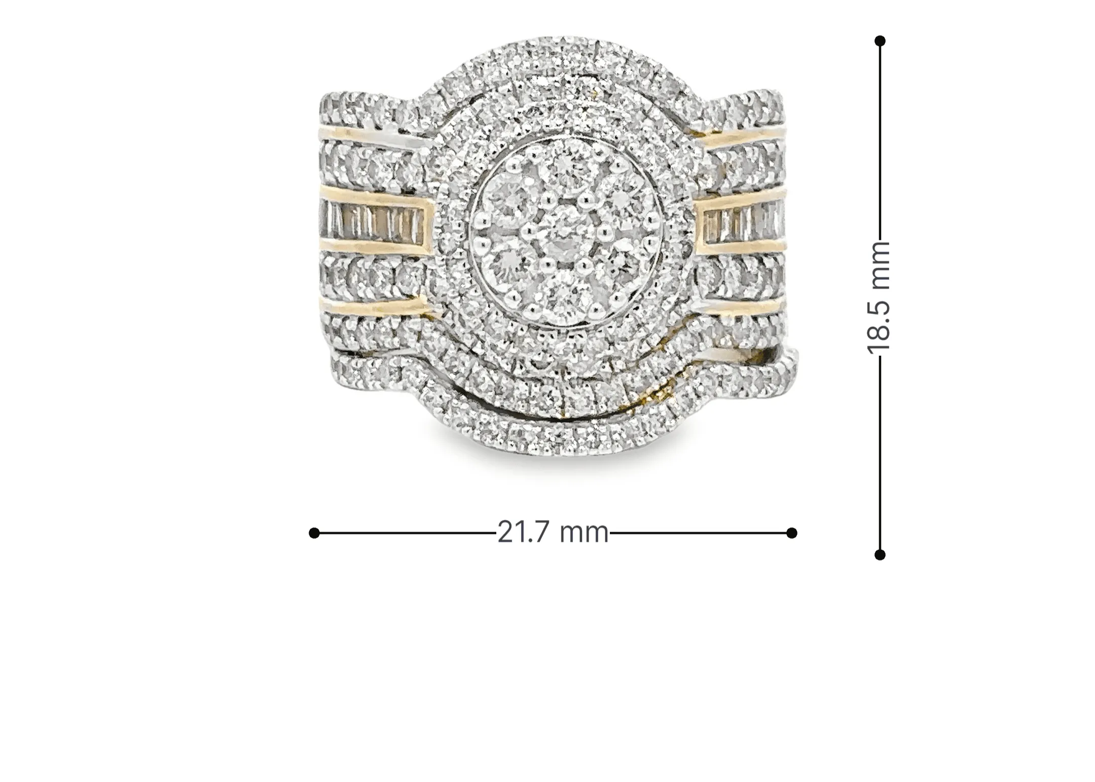 10K Gold 2.73 CTW Diamond Ladies Wedding Set