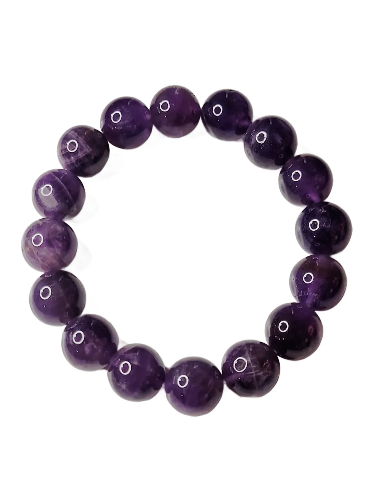 12mm Gemstone Stretch Bracelets