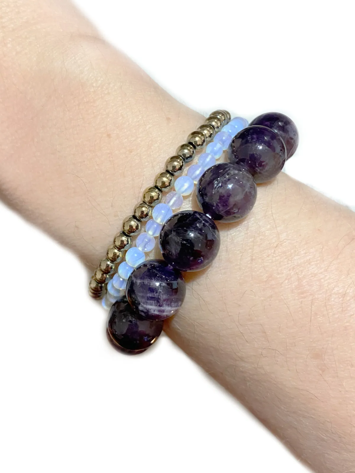 12mm Gemstone Stretch Bracelets