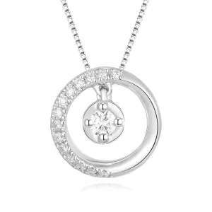 18K White Gold Diamond Pendant