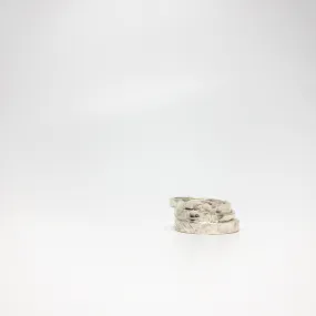 3 Times Hammered Rings : Sterling Silver