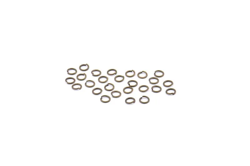 4mm Jump Ring, 500 Antique Brass Jump Rings (4x0.6mm) A1011