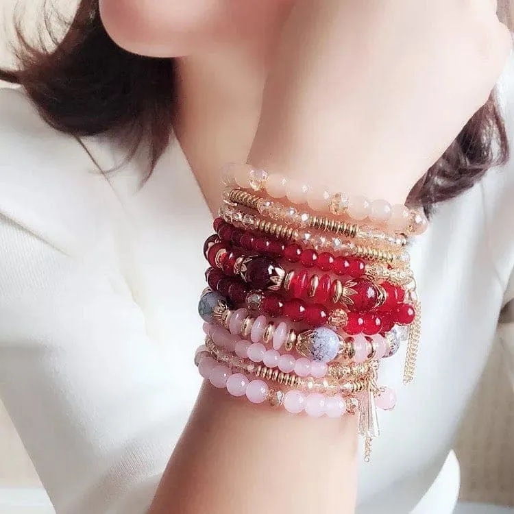 4pcs Crystal Bracelets