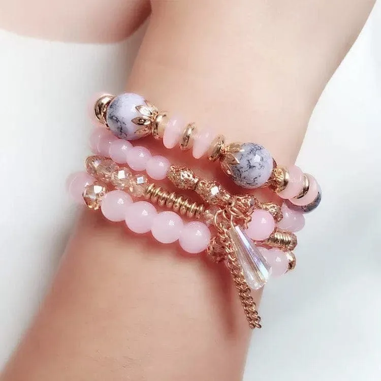 4pcs Crystal Bracelets