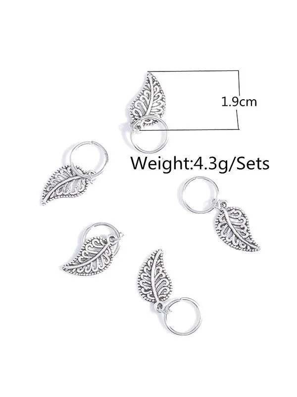 5Pcs Per Set Silver Gold Hair Rings