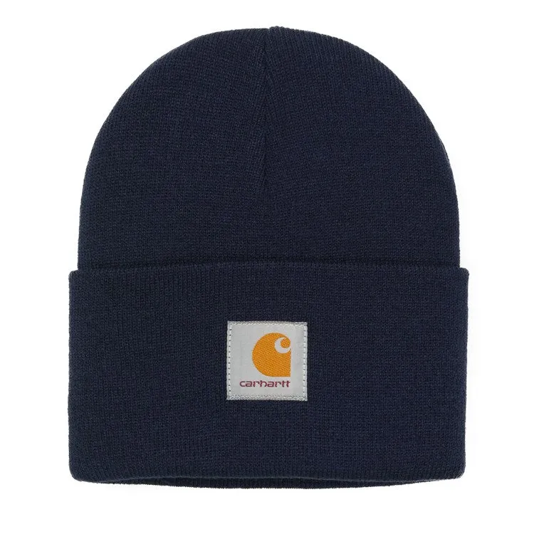 Acrylic Watch Hat - dark navy