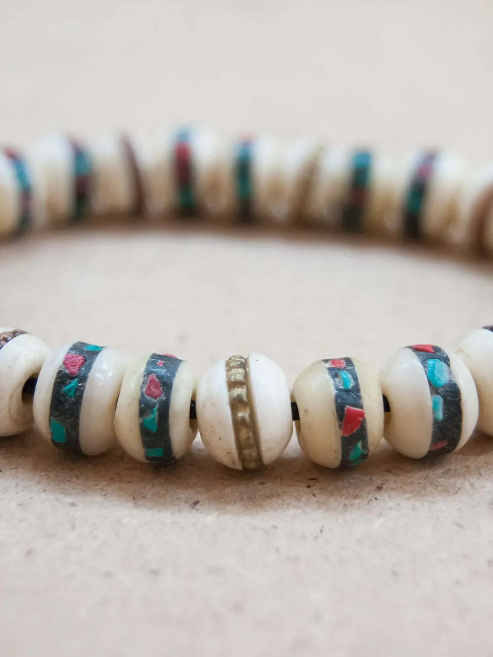 Adjustable Tibetan Bone Mala Bracelets