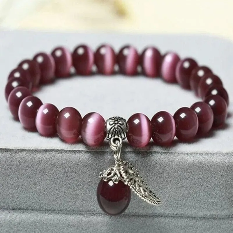 Agate Cat's Eye Stone Bracelets