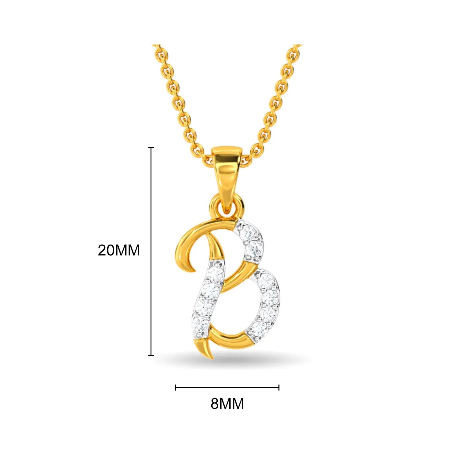 Alphabet B Pendant