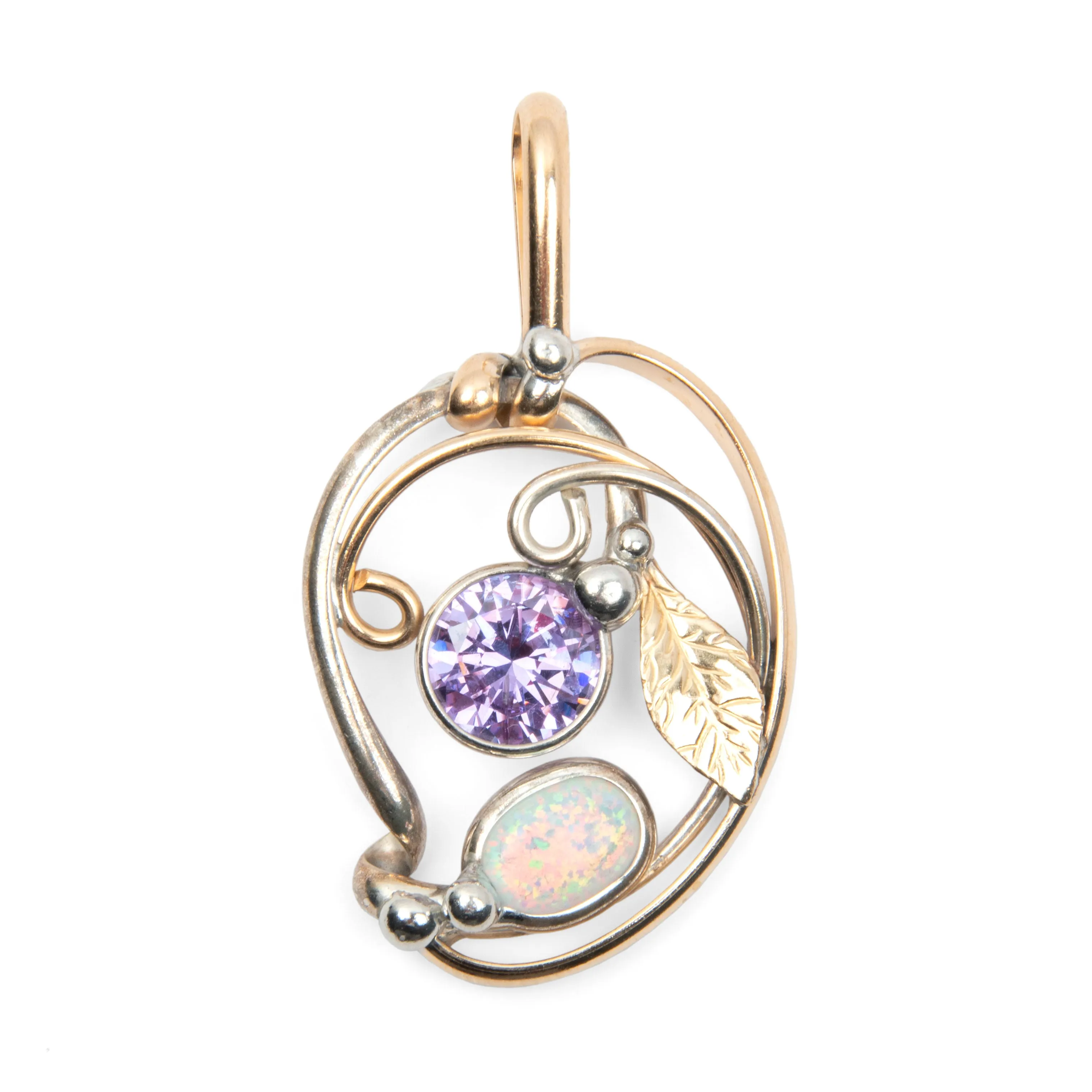 Amethyst & Opal - Pendant