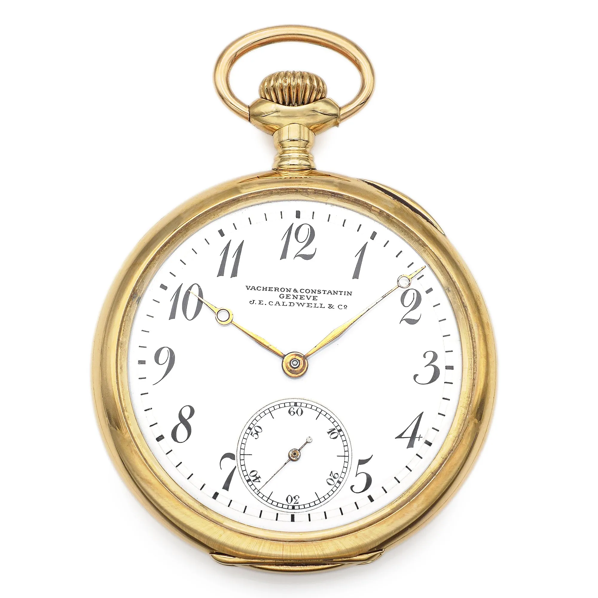 Antique Vacheron & Constantin for J.E. Caldwell Geneve 14K Gold Pocket Watch