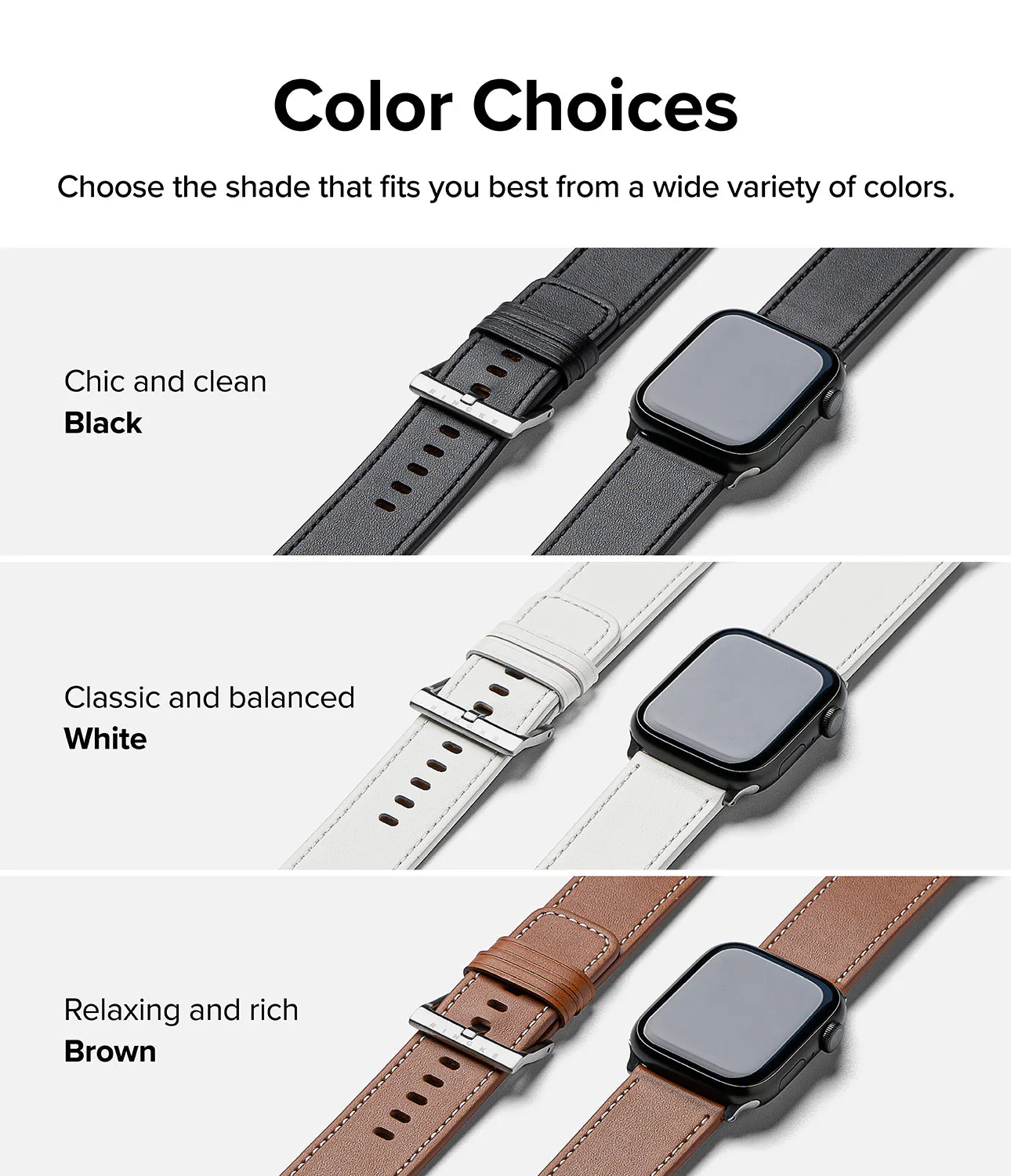 Apple Watch 49mm / 45mm / 44mm / 42mm | Leather One Basic Bold