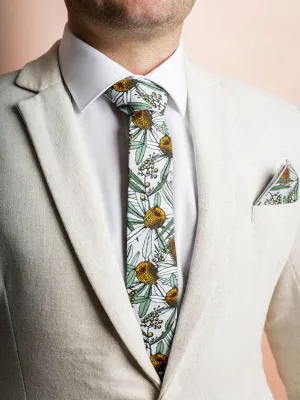 Banksia Grey Tie