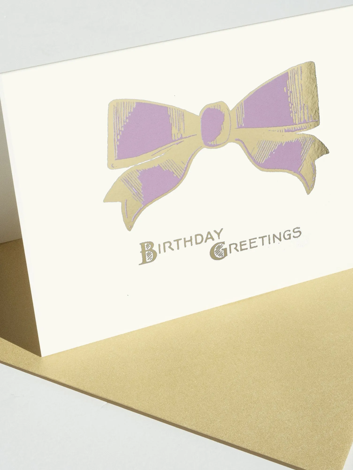 BIRTHDAY BOW GREETINGS CARD