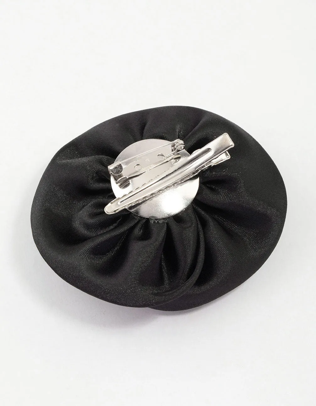 Black Elegant Rose Hair Clip