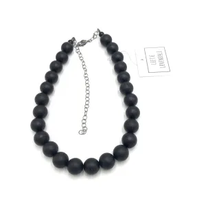 Black Frosted Marco Necklace