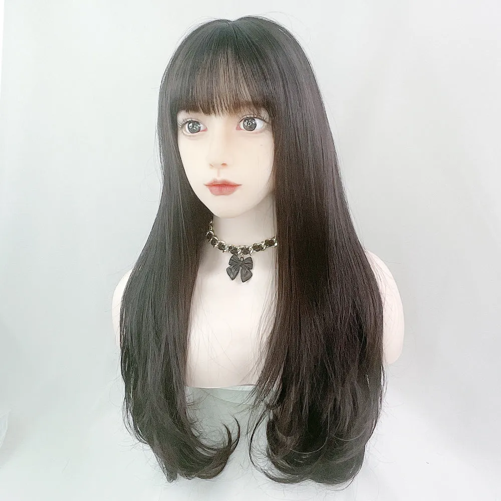 BLACK STRAIGHT HAIR  KF83487