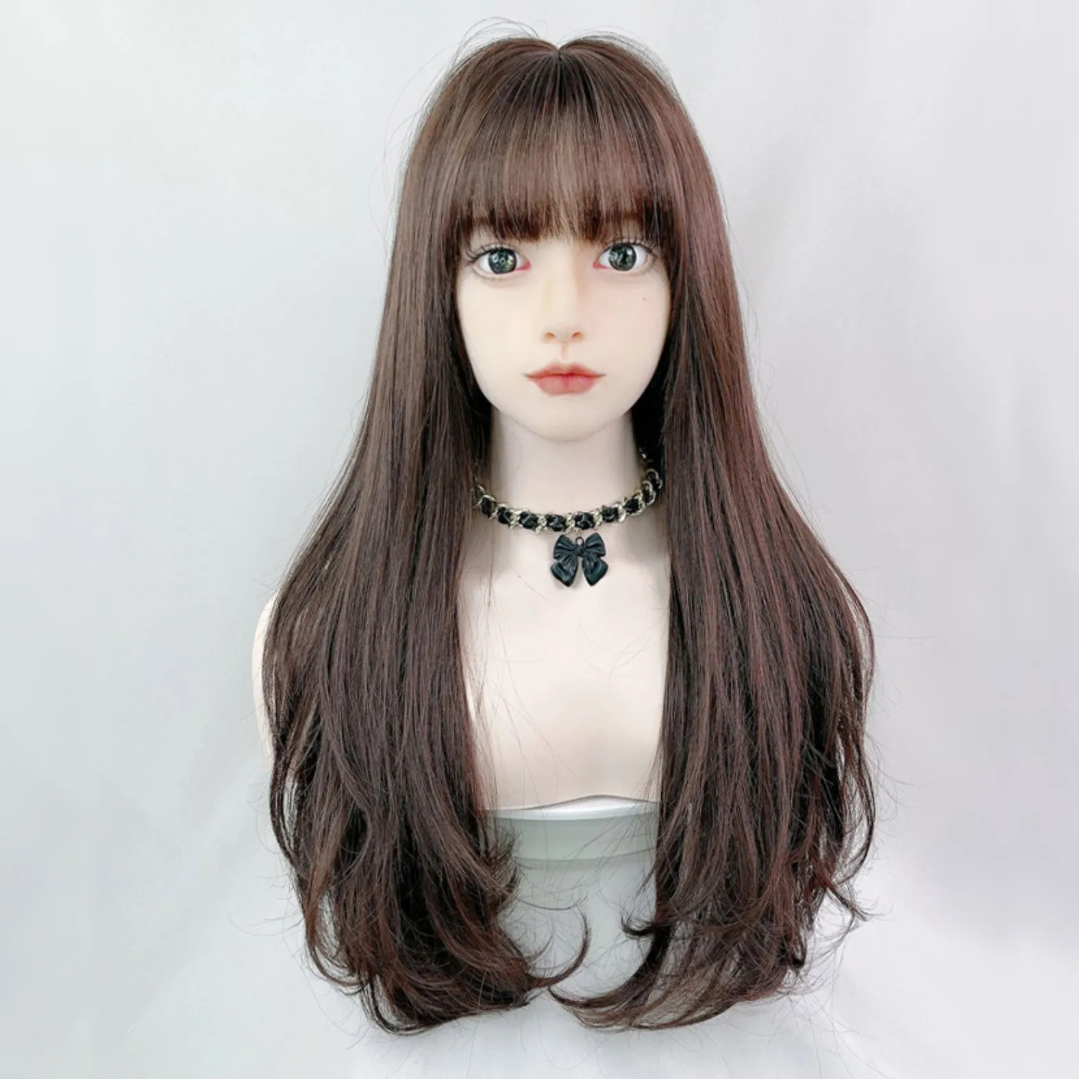 BLACK STRAIGHT HAIR  KF83487