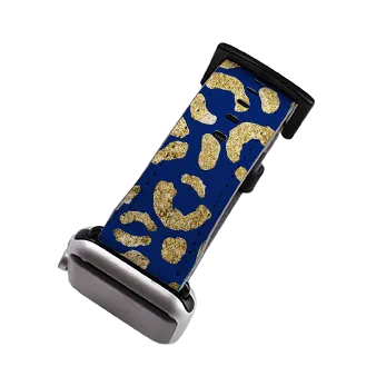 Blue Brush Apple Watch Strap