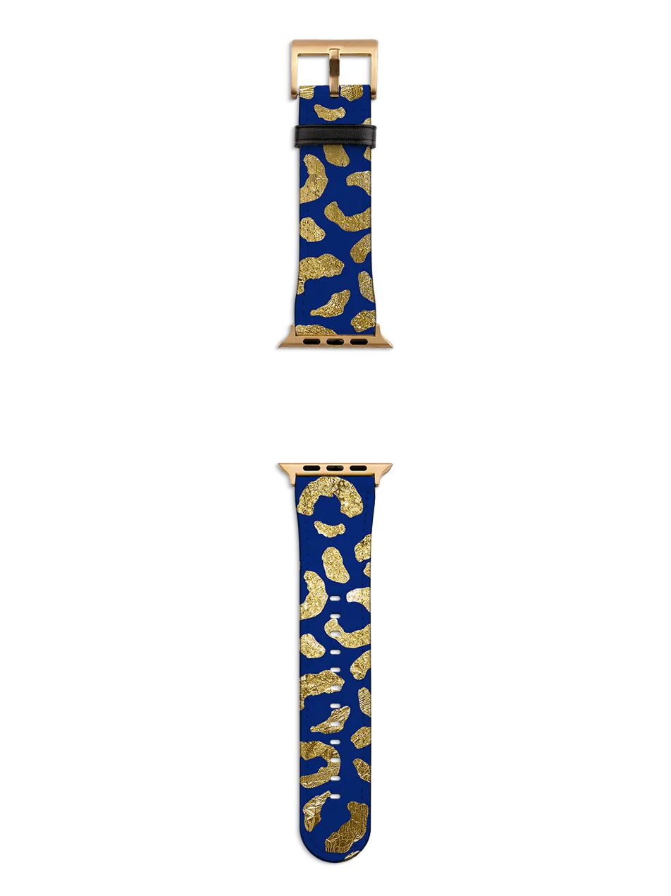 Blue Brush Apple Watch Strap