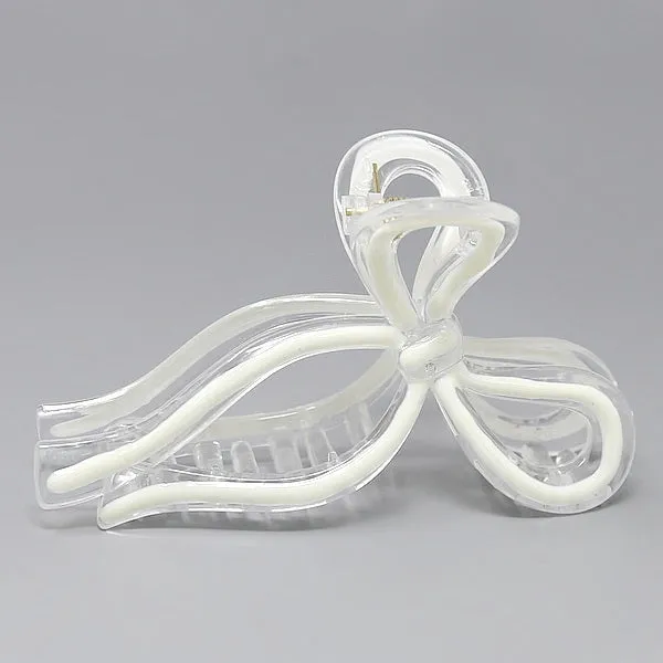 Bow Acrylic Hair Claw