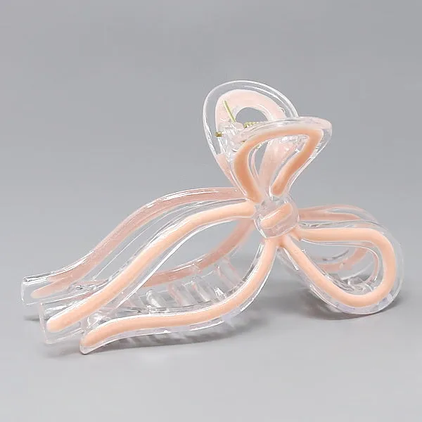 Bow Acrylic Hair Claw