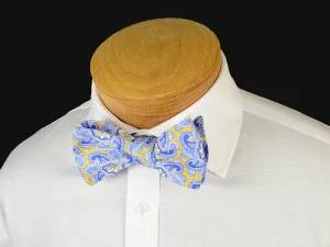 Boy's Bow Tie 19245 Yellow/Blue Paisley