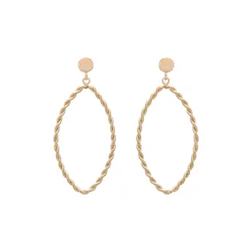 Braided Marquise Drop Earring