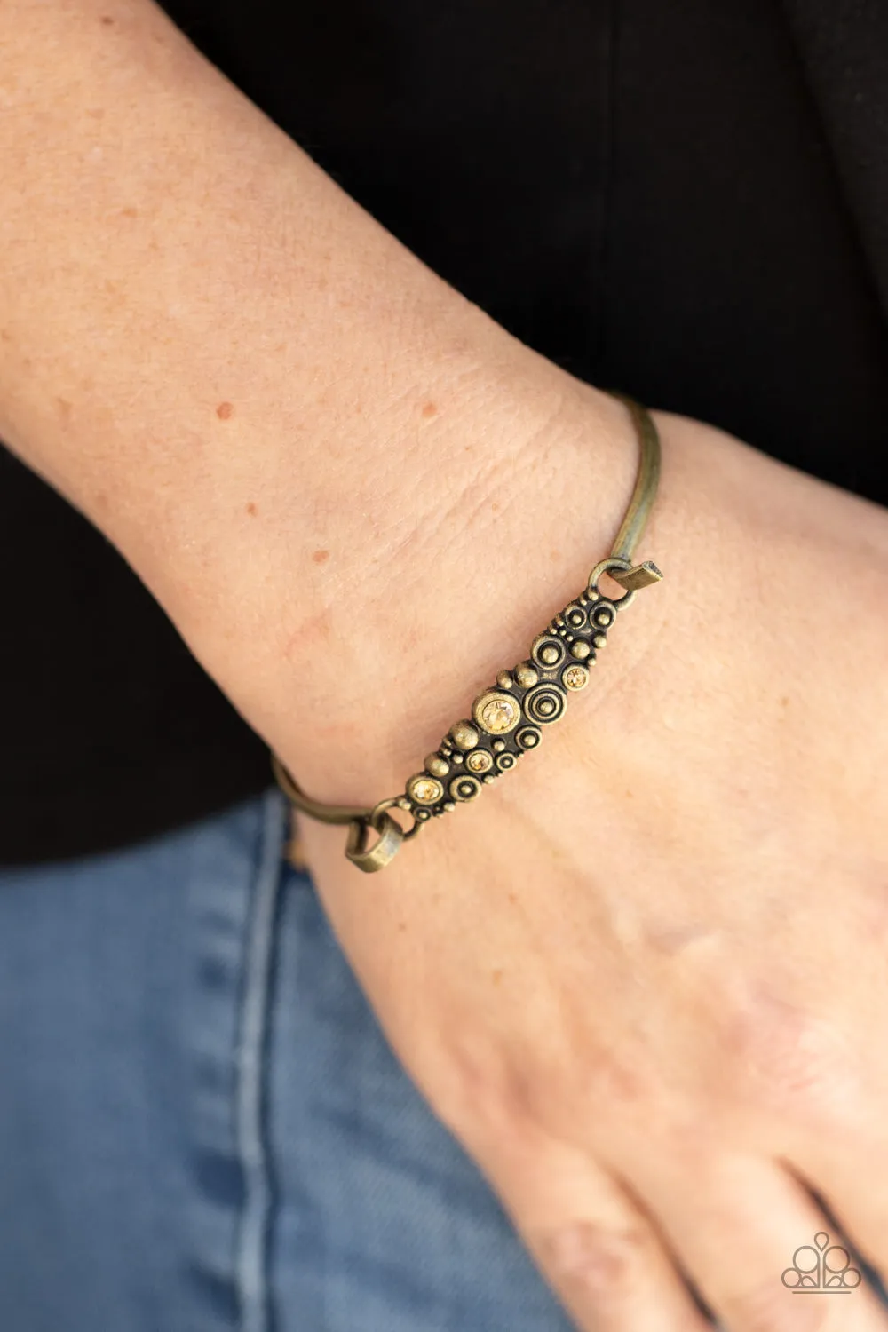 Bubbling Whimsy - Brass Bracelets