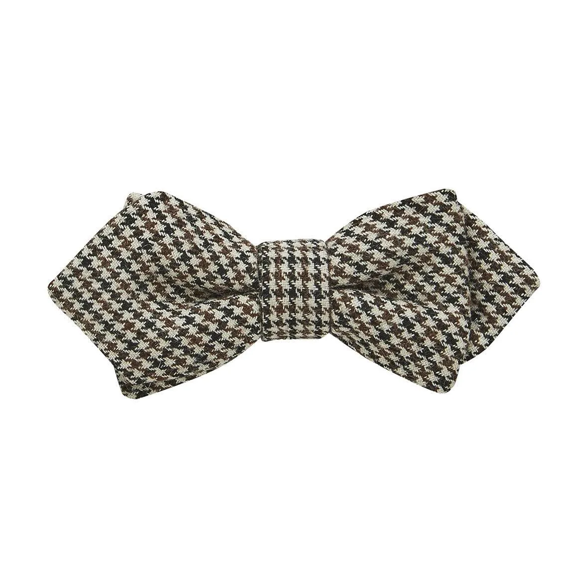 Buckle Bow Tie-Tie-Houndtooth