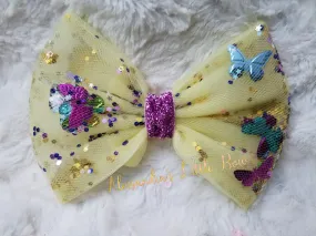 Butterfly Confetti Bow