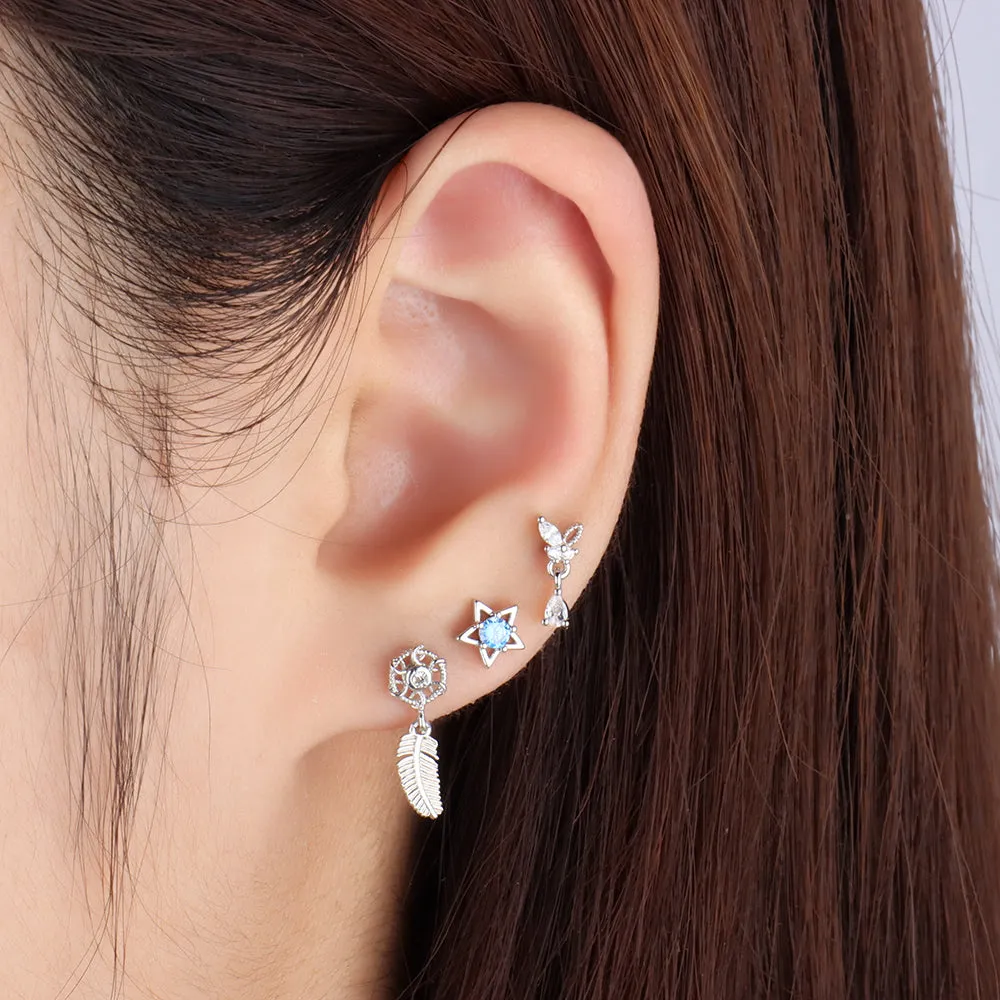 Butterfly Drop Earring