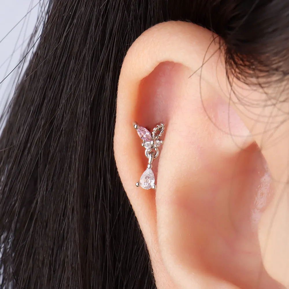 Butterfly Drop Earring