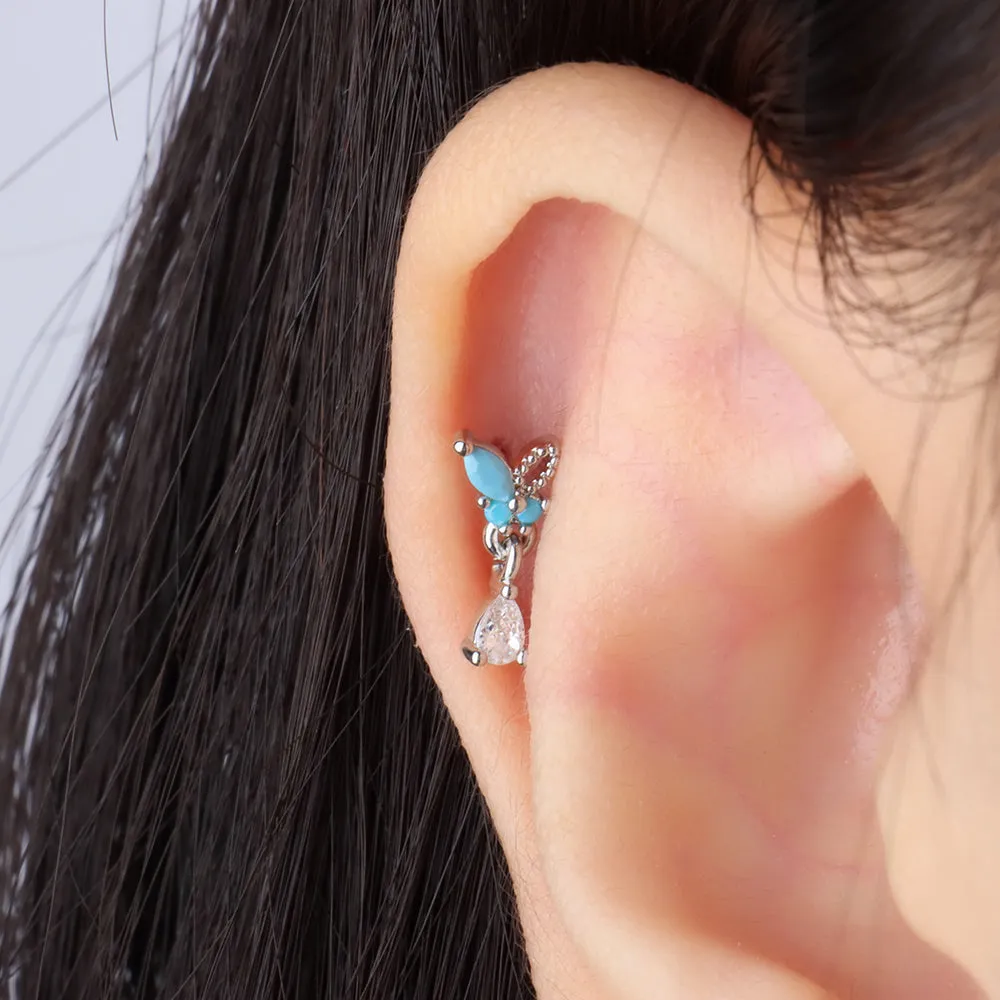 Butterfly Drop Earring