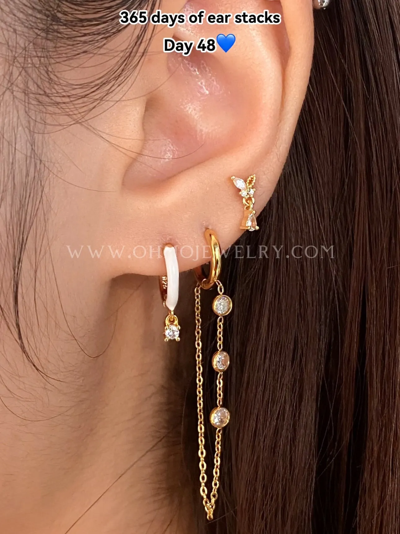 Butterfly Drop Earring