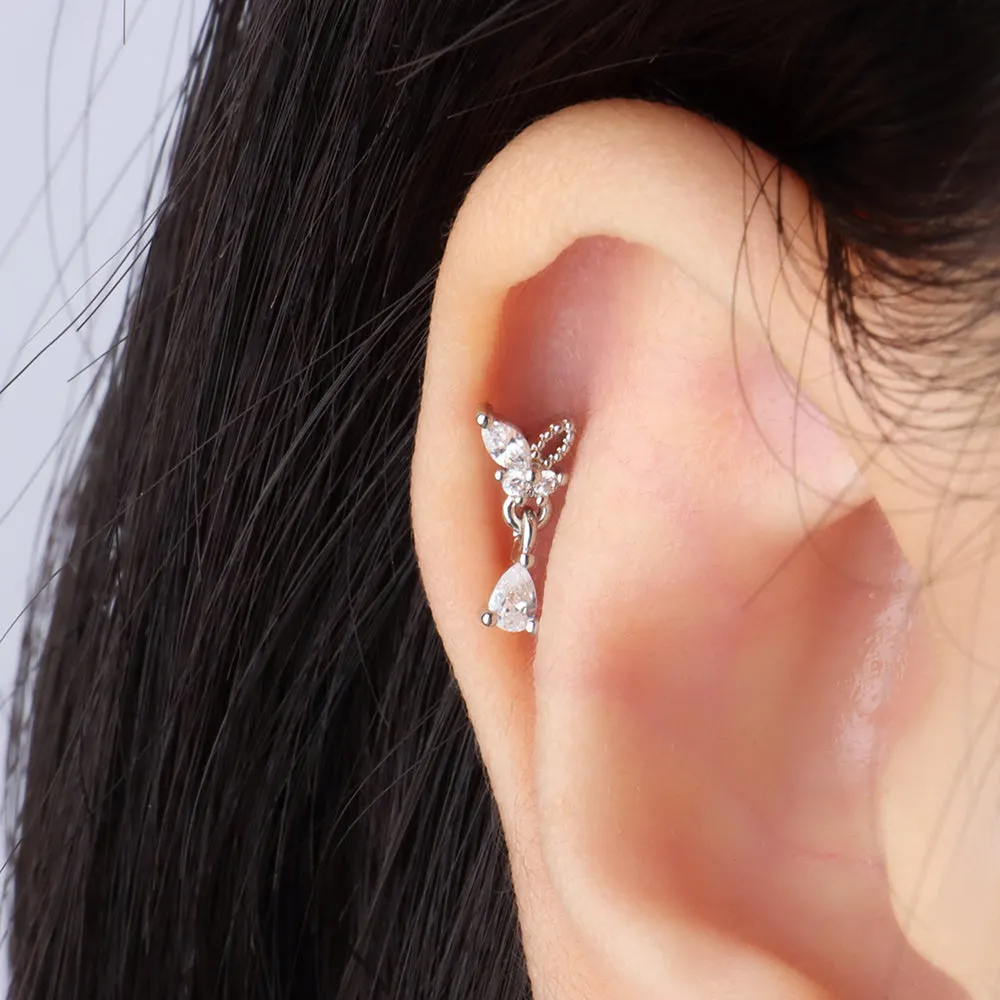 Butterfly Drop Earring