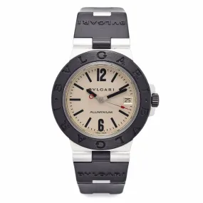 Bvlgari Mens 38mm AL38A Aluminum Automatic Date Watch – Sleek & Modern Design