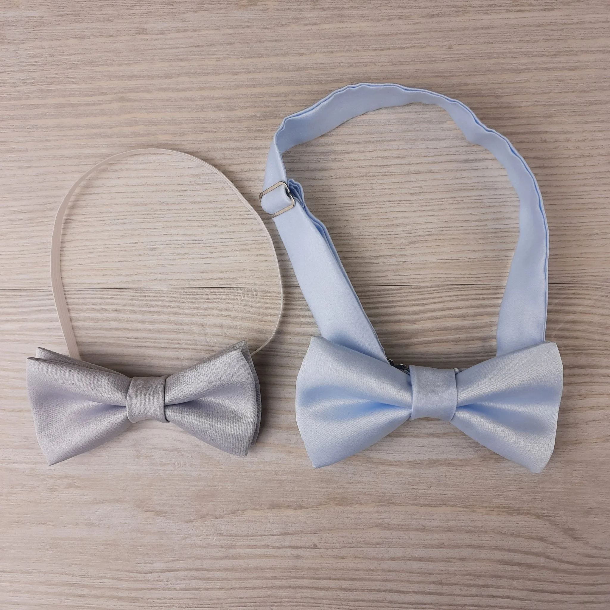 Celestial Blue Shantung Boys Bow Tie