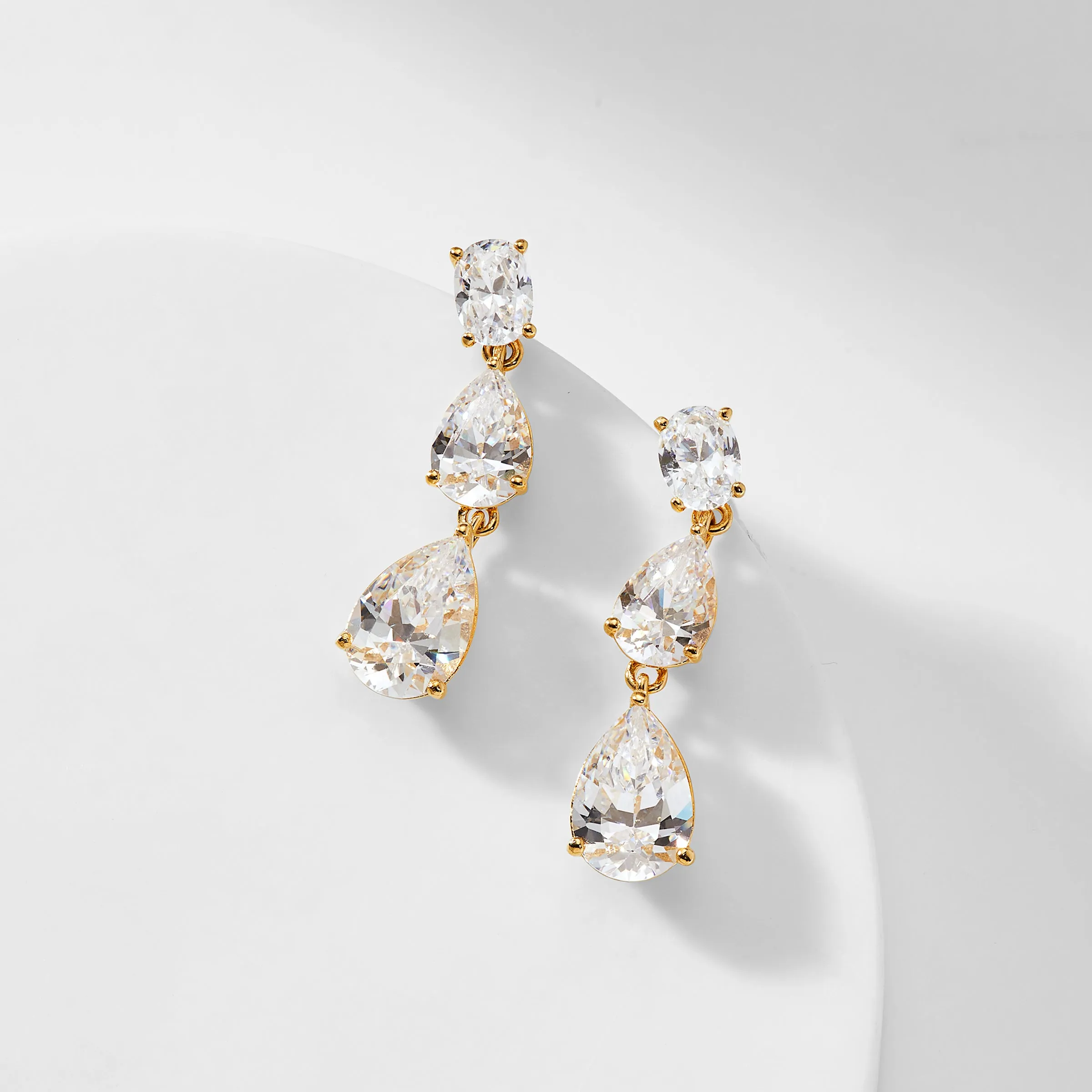 CHLOE PEAR DROP EARRINGS