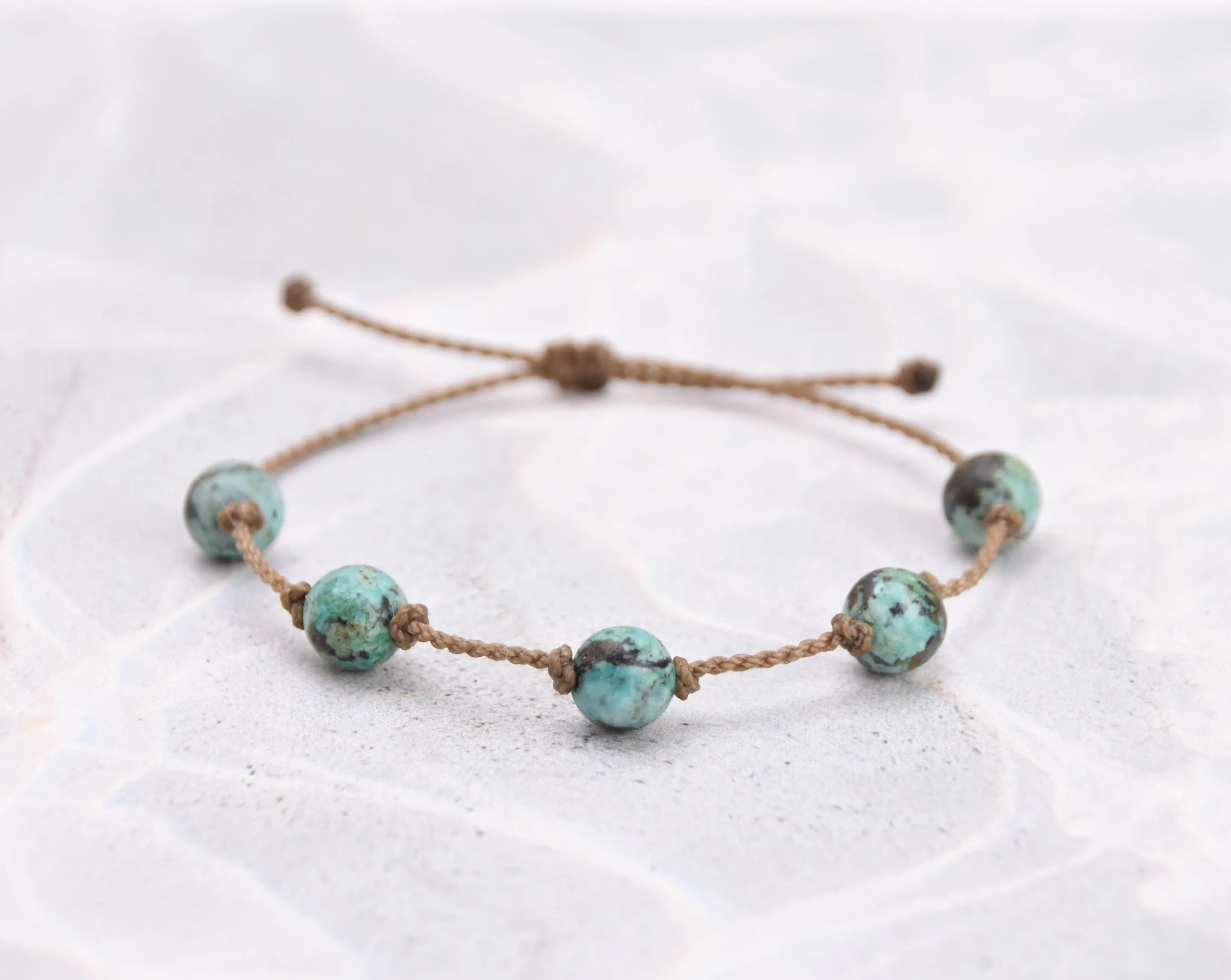 Chrysocolla & African Turquoise Bracelets