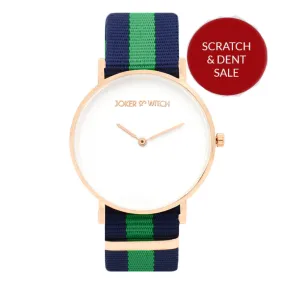 Classic Stripes Blue Green Strap Watch -SAMPLE