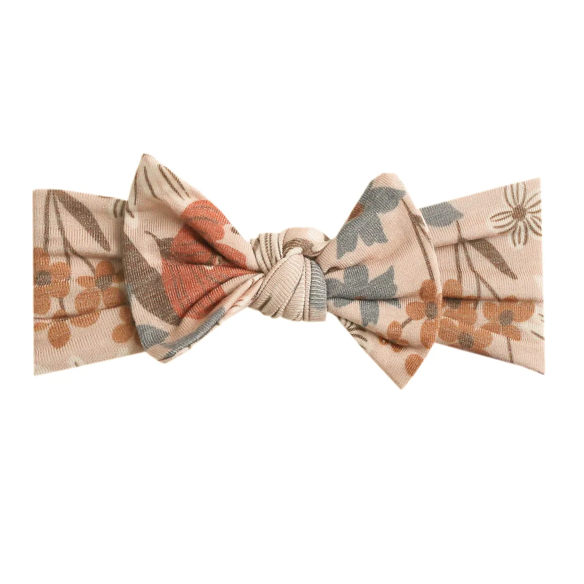 COPPER PEARL KNIT HEADBAND BOW