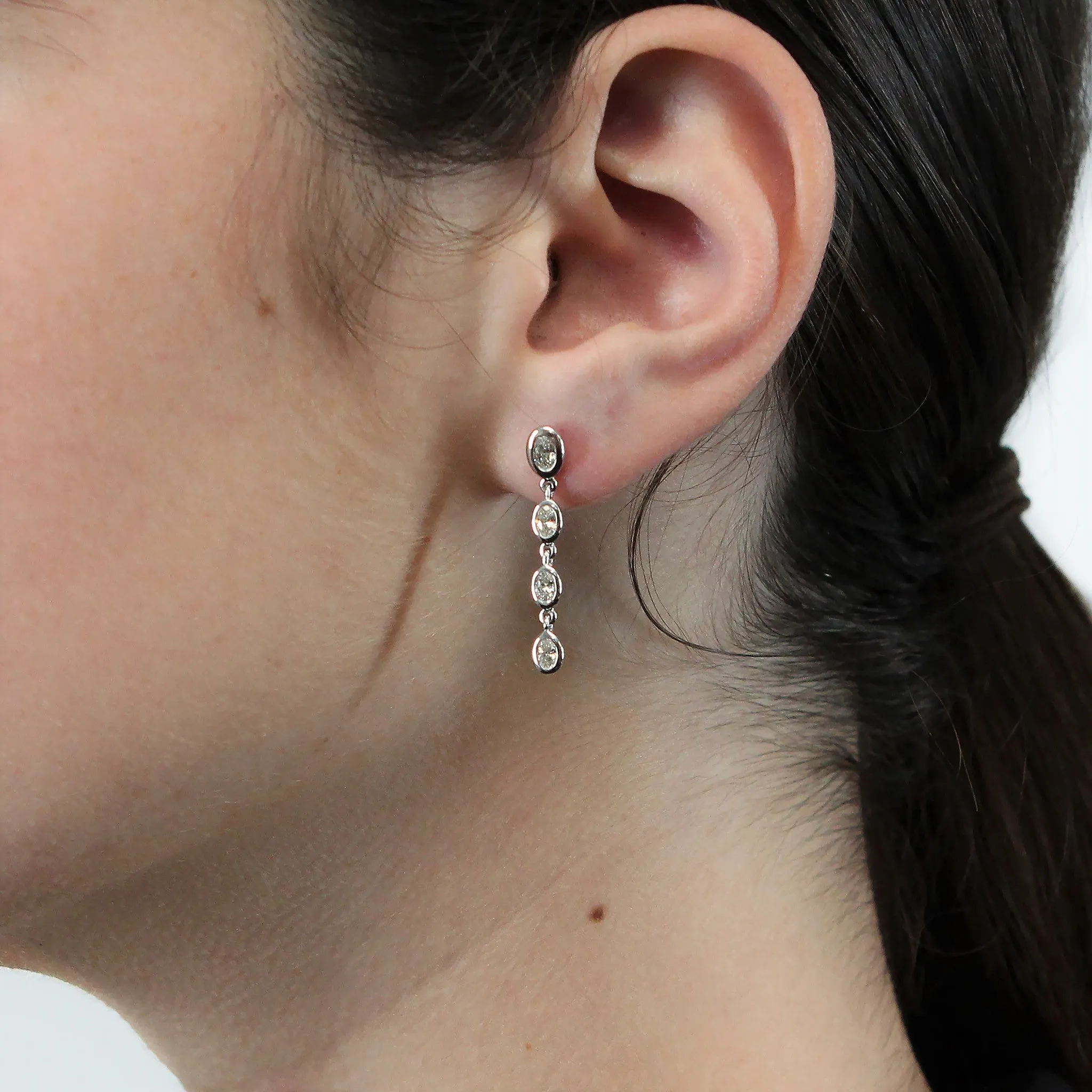 Diamond Drop Earrings