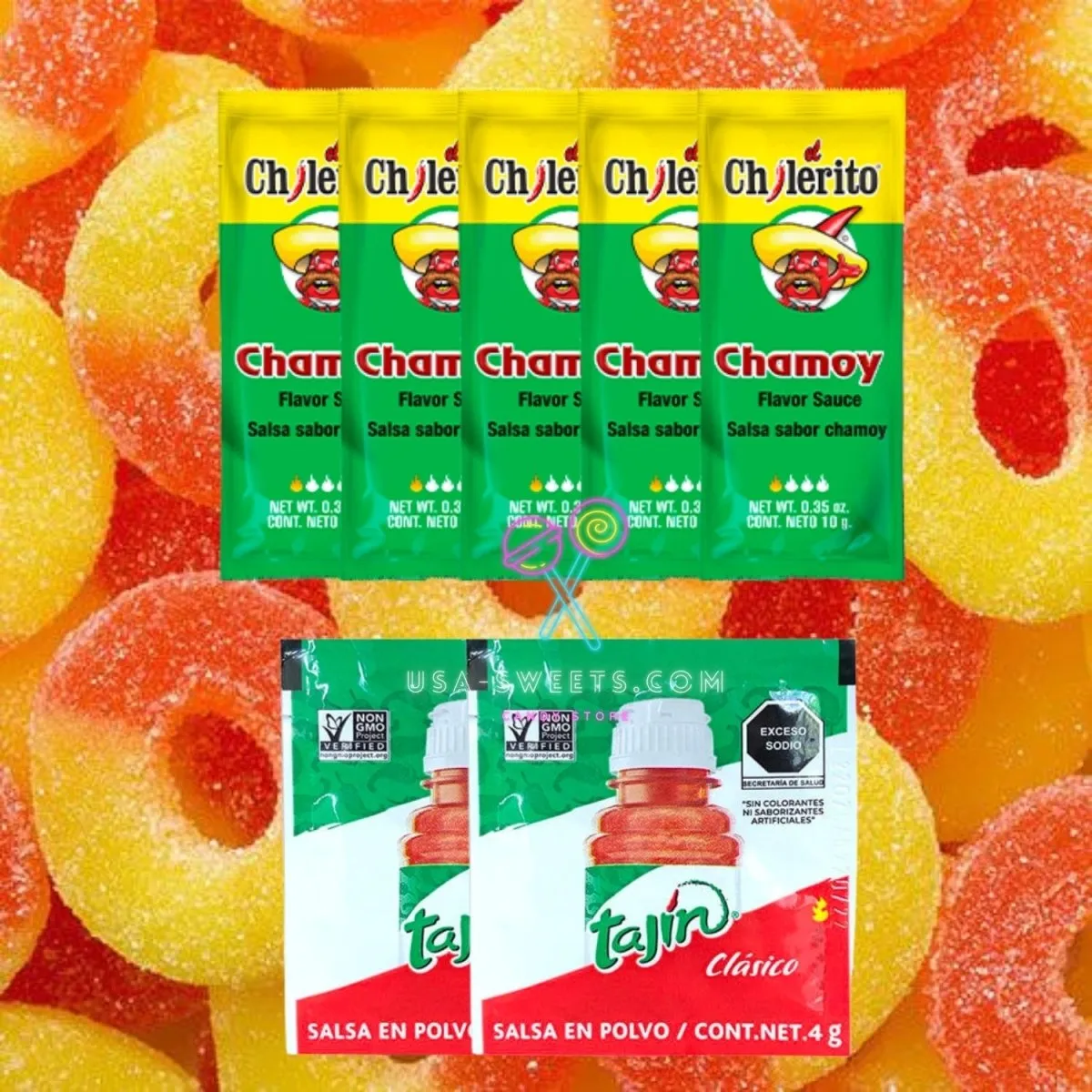 DIY Chamoy & Tajin Peach Rings Pack