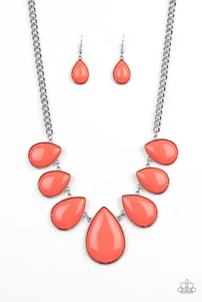 Drop Zone Orange-Necklace