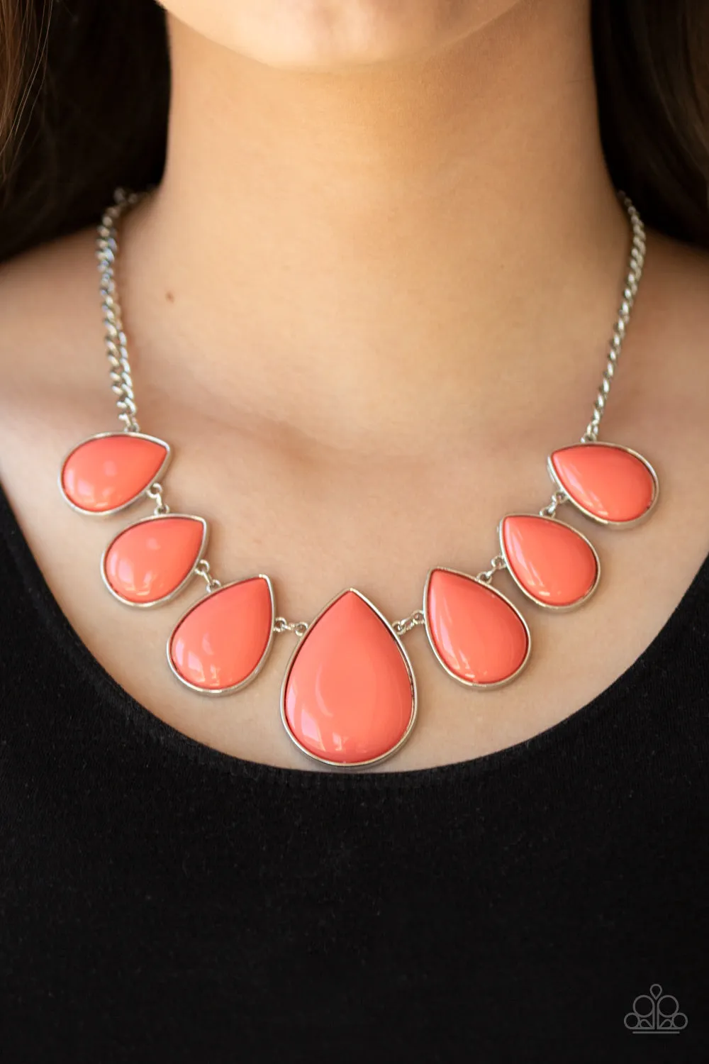 Drop Zone Orange-Necklace